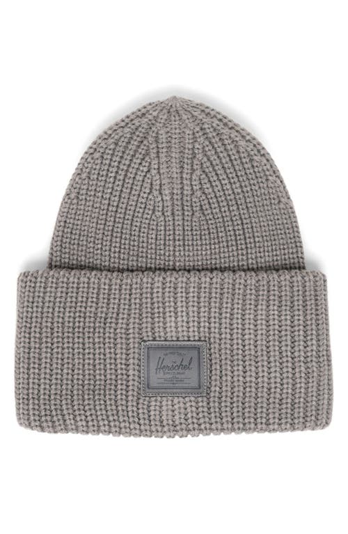 Herschel Supply Co. Juneau Chunky Ribbed Beanie in Gargoyle 