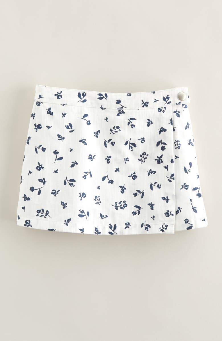 Nordstrom Kids' Pleated Skort, Main, color, Ivory Egret Nina Floral