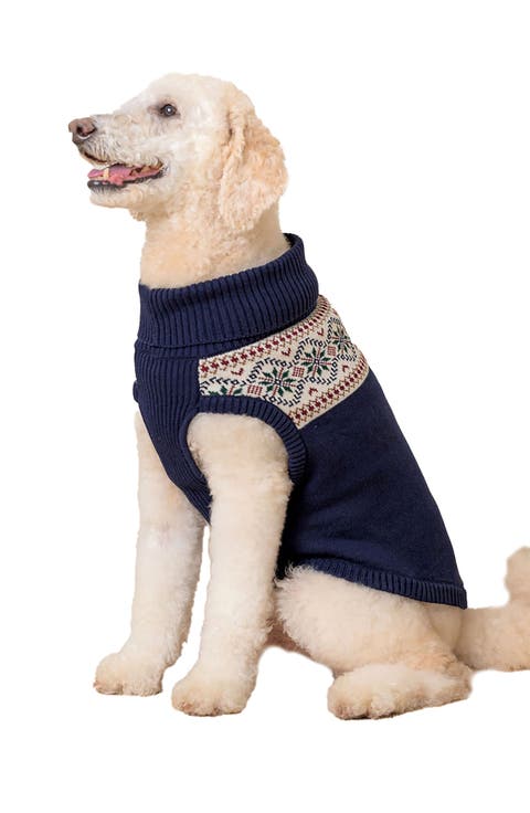 Organic Fair Isle Dog Sweater