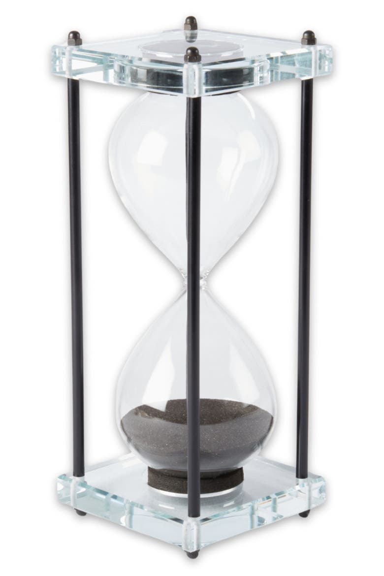 Hour Sand Timer, Alternate, color, CLEAR