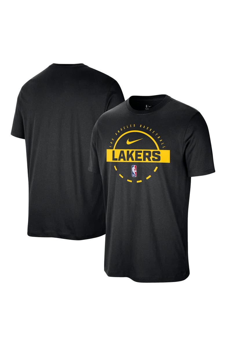 Nike Men's Nike  Black Los Angeles Lakers Authentic Practice T-Shirt, Main, color, Black
