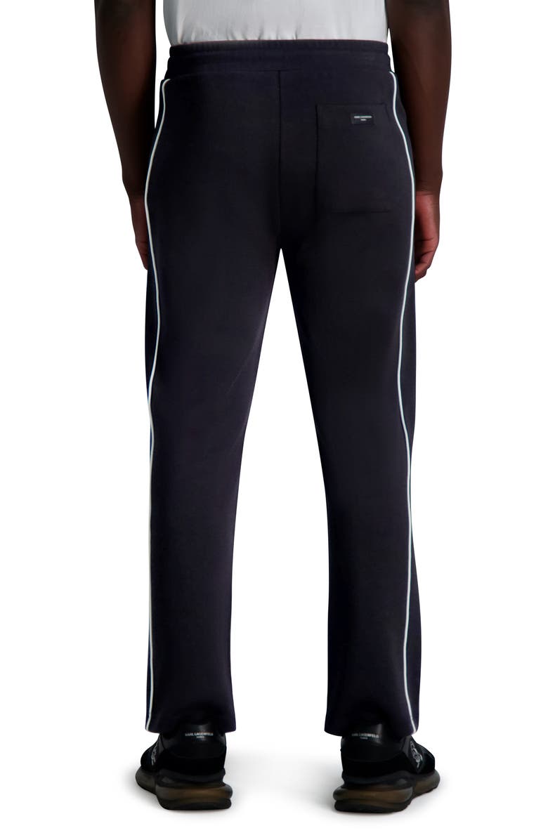 KARL LAGERFELD PARIS Relaxed Scuba Knit Track Pants, Alternate, color,