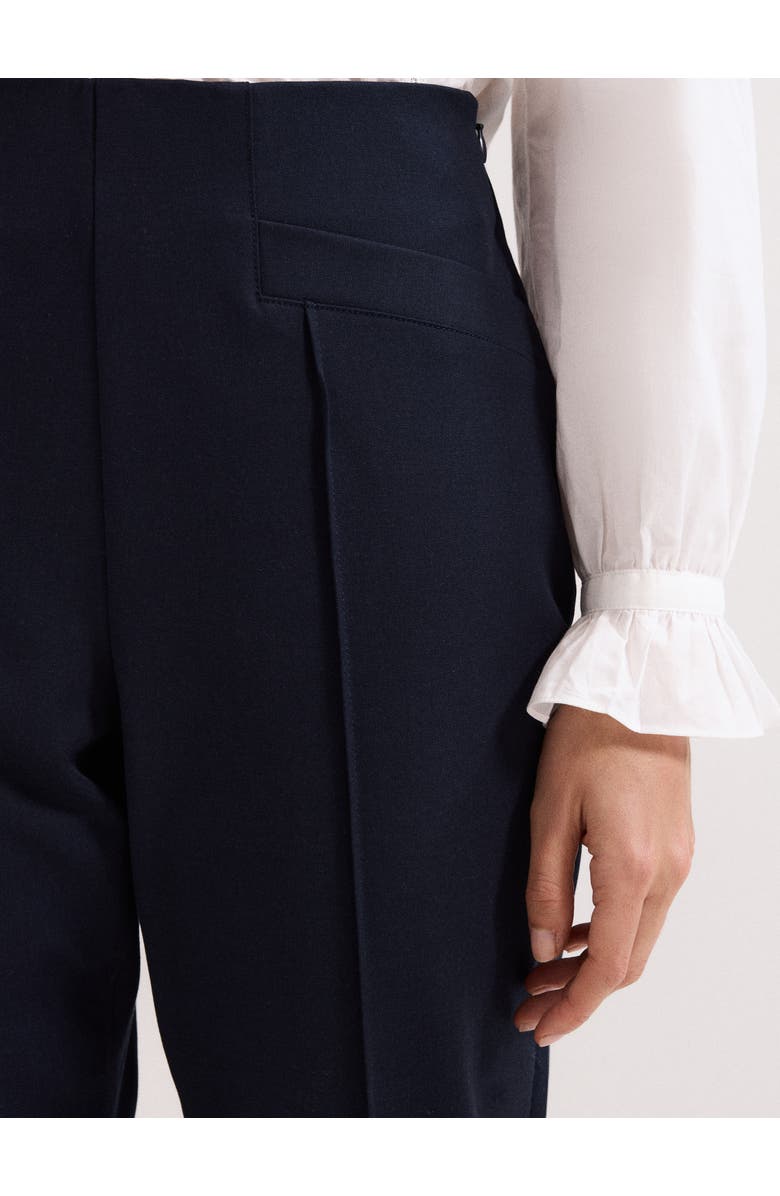 Phase Eight Miah High Rise Cropped Trousers, Alternate, color, Navy