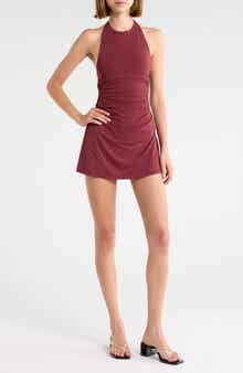 Body-Con Halter DressRuched Traye