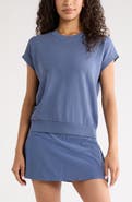 Zella Go Easy Terry Cotton Blend Sweatshirt