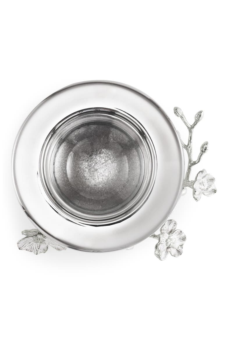 Silver Orchid Caviar Dish, Alternate, color, STEEL