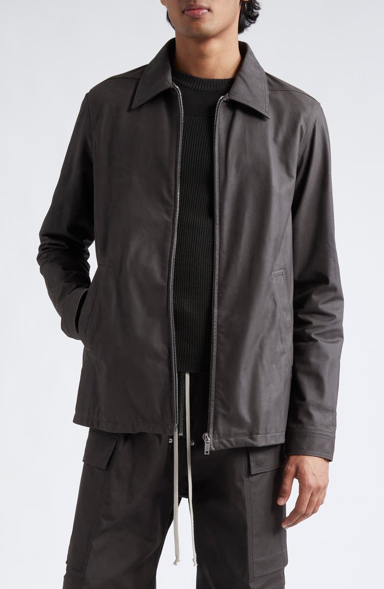 Rick Owens Porterville Brad Leather Jacket, Main, color, 