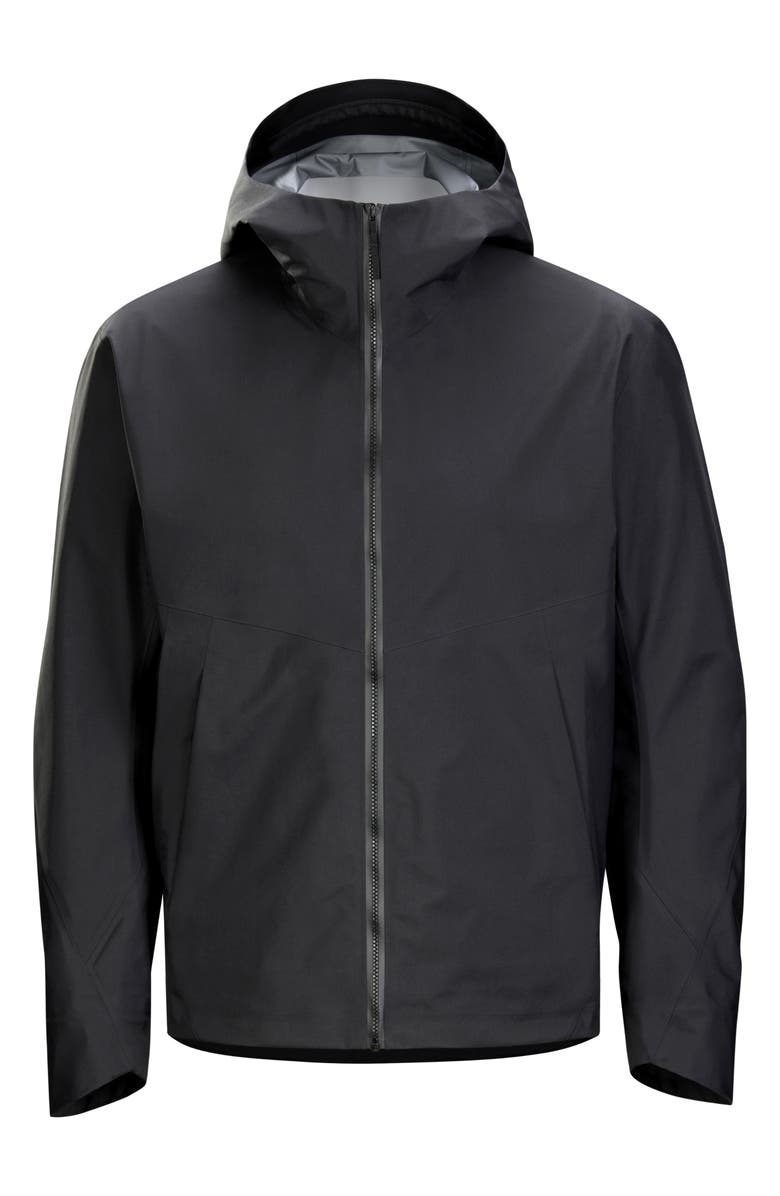 Veilance Arris Gore-Tex<sup>®</sup> Waterproof Hooded Jacket, Alternate, color, Black
