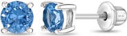 In Season Jewelry Round Solitaire Earrings