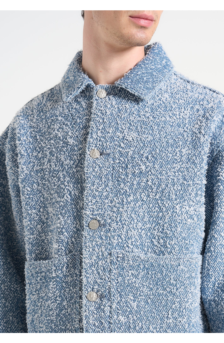 Manière De Voir Damien Boucle Jacket with Back Pleat, Alternate, color, Blue