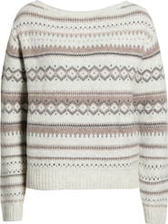 Lucky Brand Fair Isle Crewneck Sweater