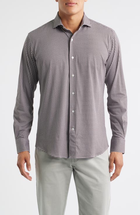 Crown Crafted Excursionist Flex Gingham Button-Up Shirt