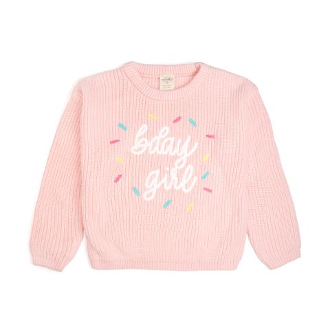 Birthday Girl Sprinkle Knit Sweater (Baby, Toddler, Little Kid & Big Kid)