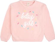 Sweet Wink Birthday Girl Sprinkle Knit Sweater