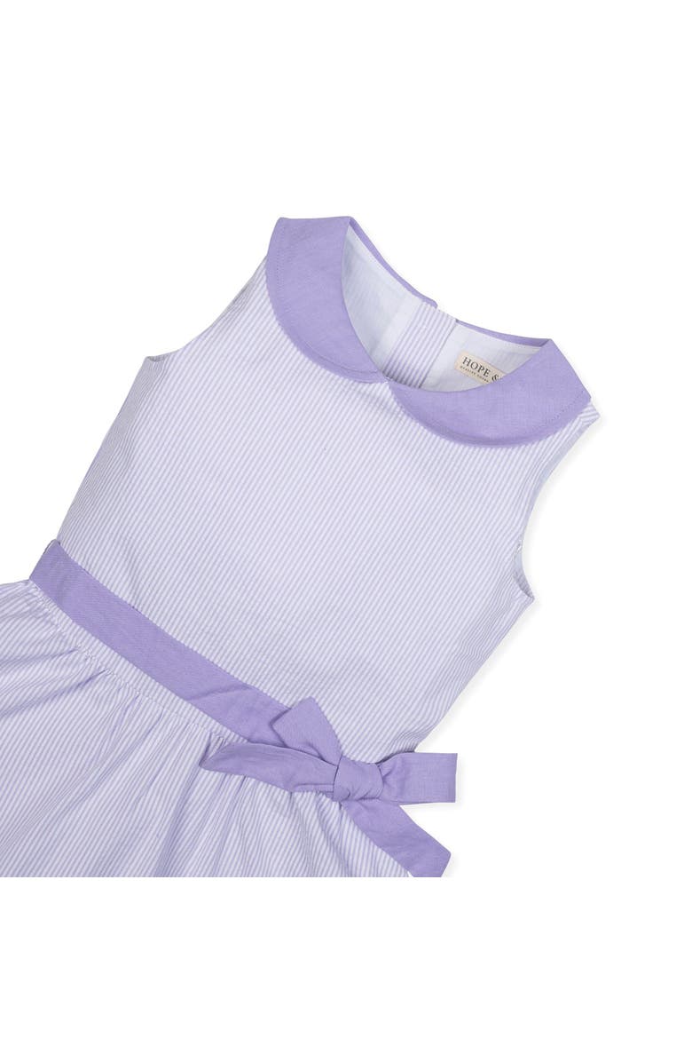 Hope & Henry Baby Girls' Organic Seersucker Peter Pan Collar Dress, Infant, Alternate, color, 