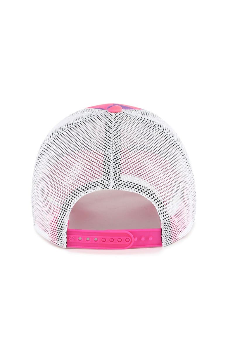 '47 Girls Youth '47 Purple Cal Bears Cool Cat Trucker Snapback Hat, Alternate, color, Purple