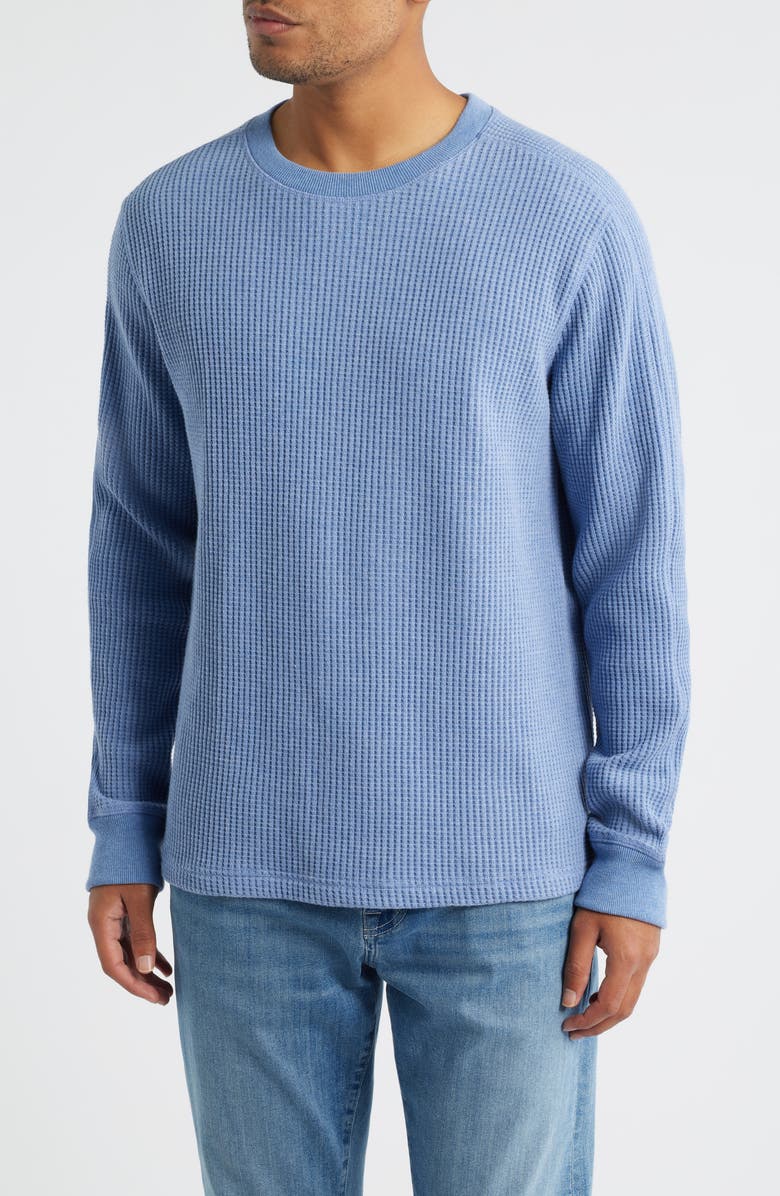 Rails Wade Long Sleeve Thermal T-Shirt, Main, color, Blue Heather