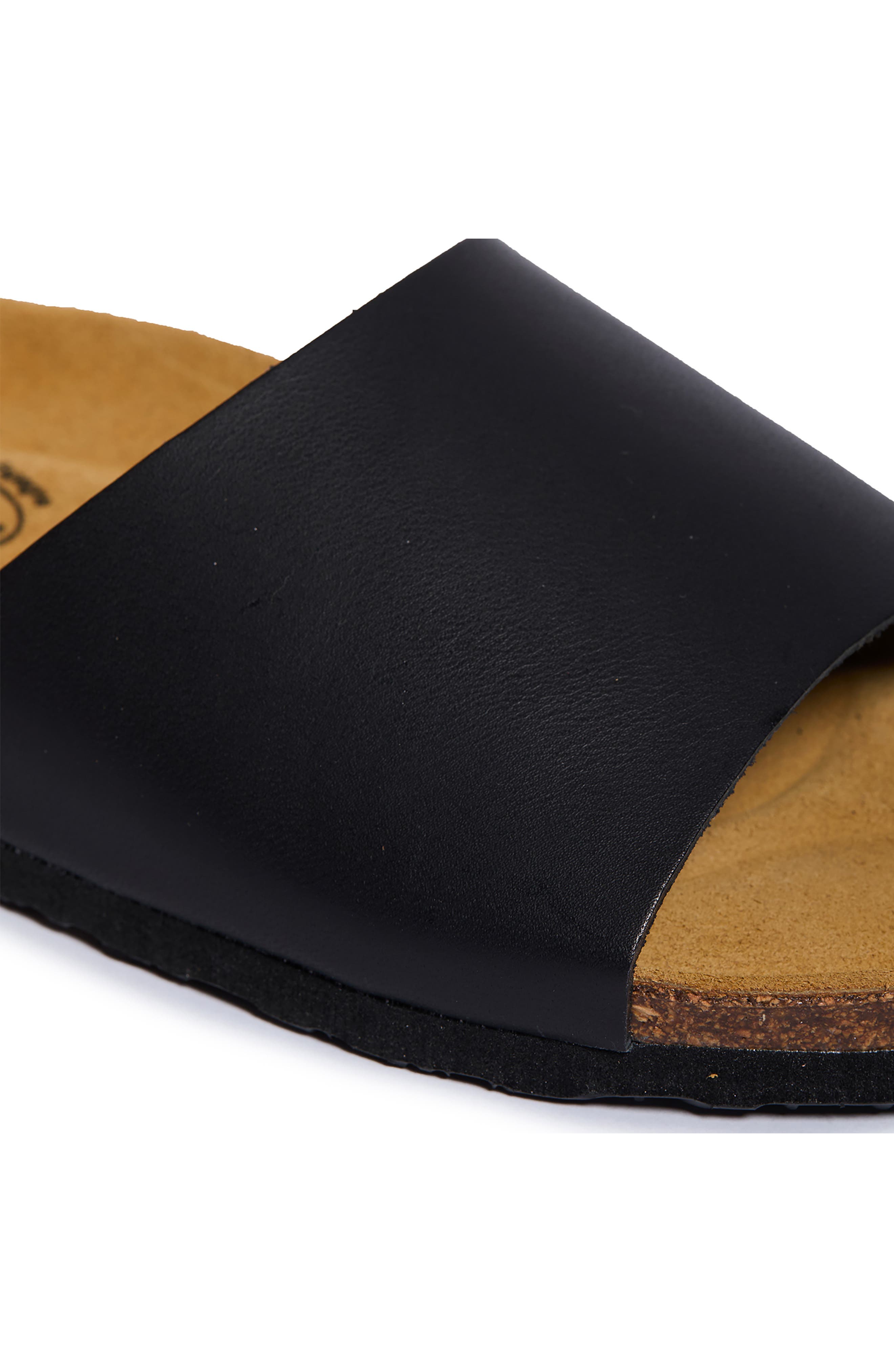 Bala Slide Sandal, Alternate, color, VAQUETILLA BLACK