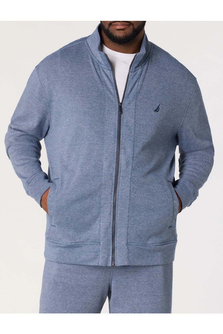 Big & Tall Double-Knit Track Jacket, Main, color, WORKSHIRT
