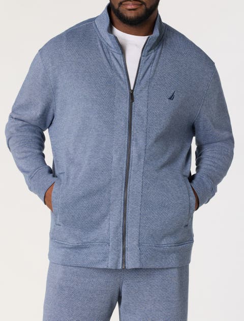 Big & Tall Double-Knit Track Jacket