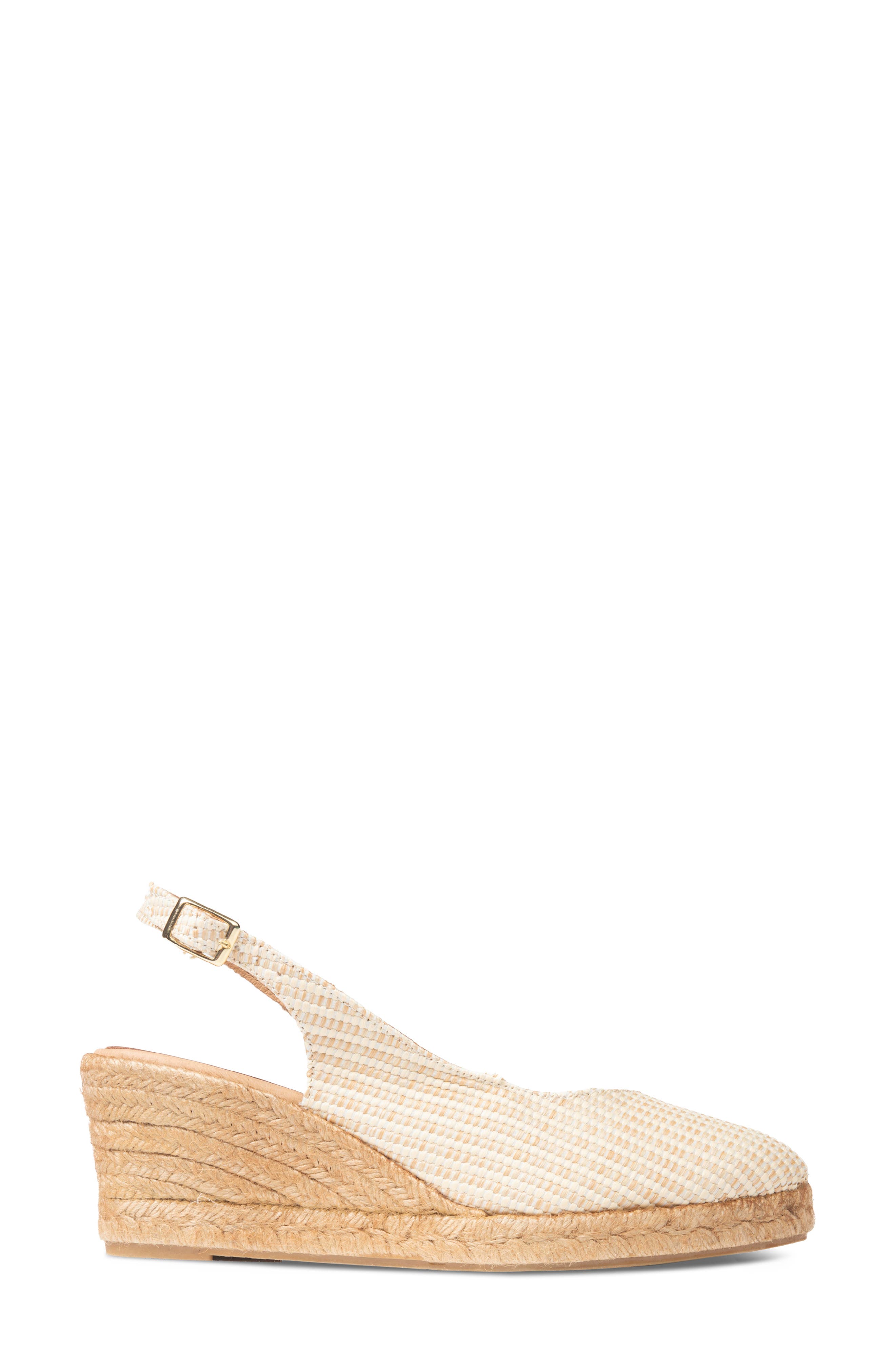 Poppy Slingback Espadrille Wedge, Alternate, color, NATURAL STRIPED RAFFIA