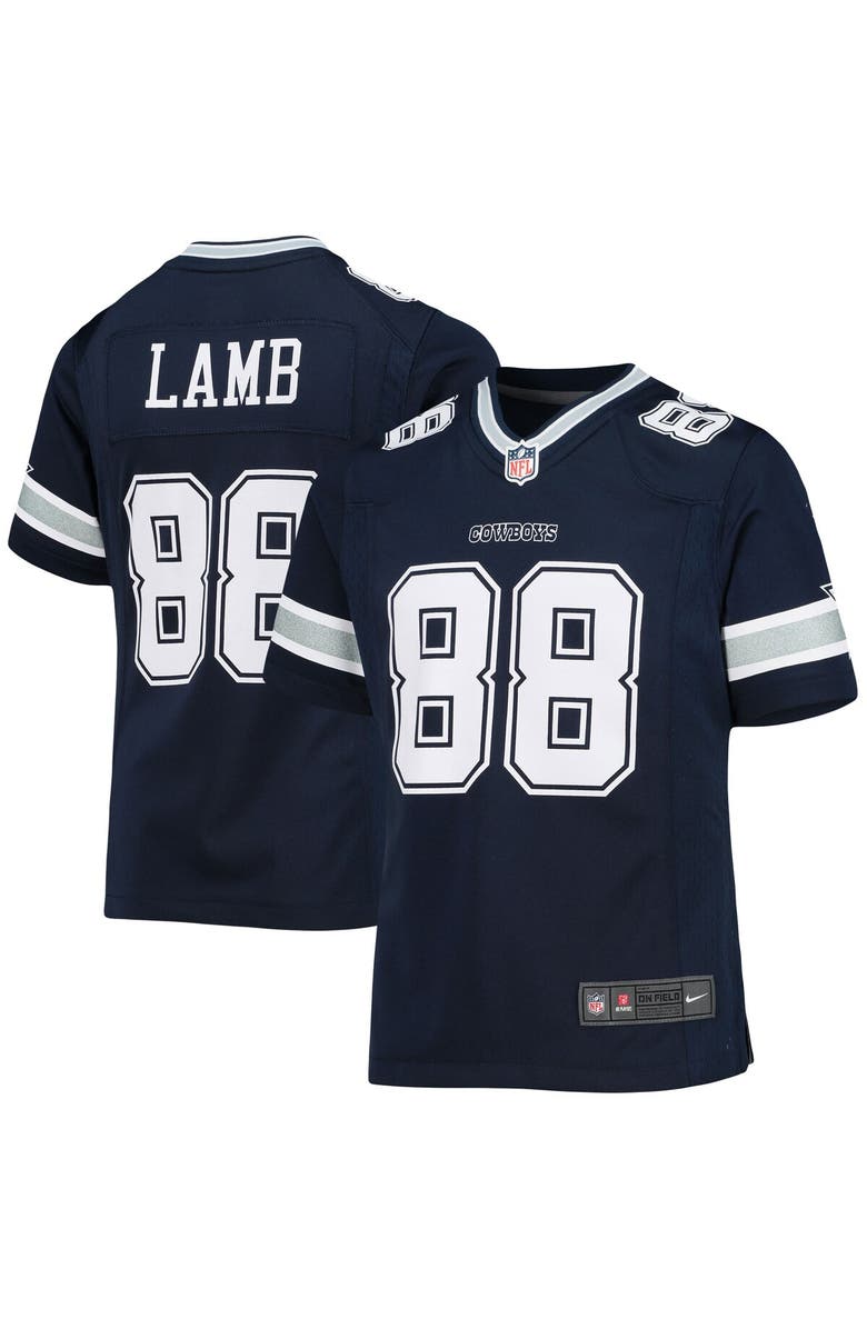 Nike Girls Youth Nike CeeDee Lamb Navy Dallas Cowboys Game Jersey, Alternate, color, Navy