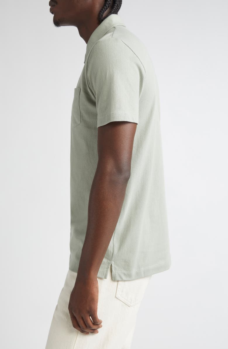 Sunspel Riviera Cotton Piqué Polo, Alternate, color, Pastel Green