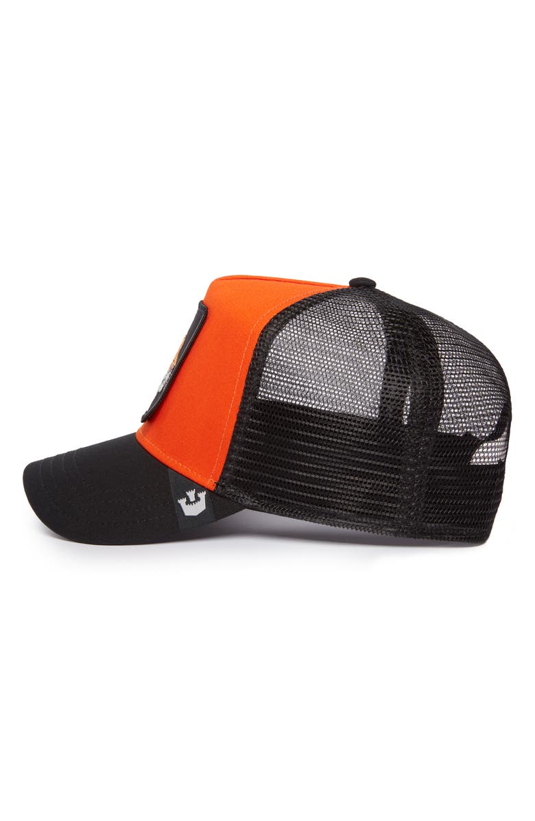 Goorin Bros. The Fierce Tiger Snapback Trucker Hat, Alternate, color, Orange