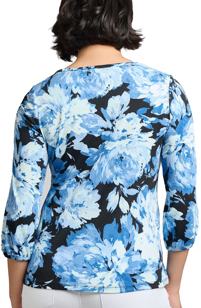 Jones New York Floral Knit Top, Alternate, color, 