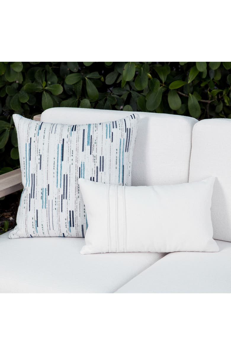 Elaine Smith Connection Ocean Boucle Indoor & Outdoor Woven Accent Pillow, Alternate, color, Ocean