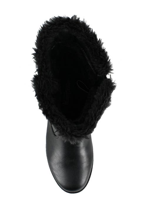 Aquatherm By Santana Canada Cold Weather Faux Fur Lined Boot In Black