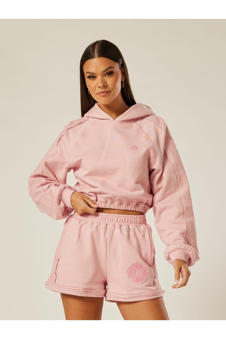 Be The Moment Cropped Hoodie, Main, color, Blush