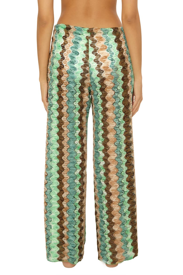 Paradise Open Knit Cover-Up Pants, Alternate, color, GRASS MULT