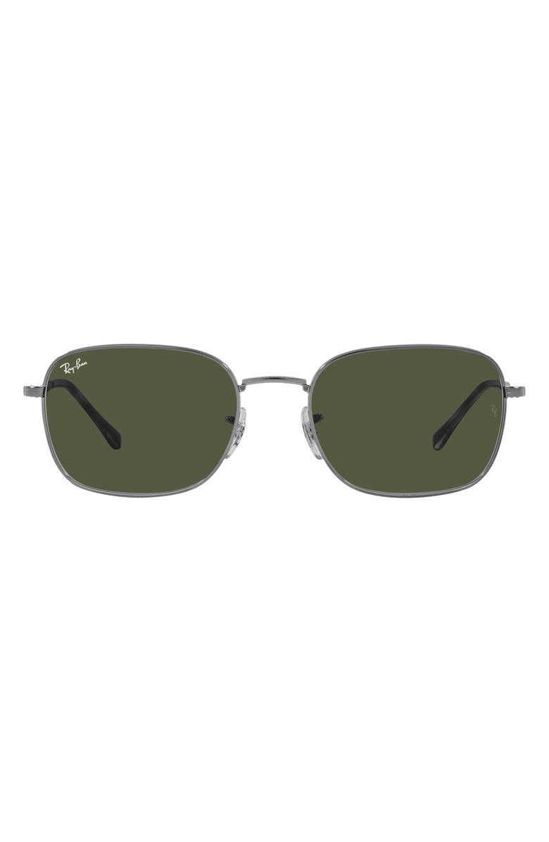 Ray-Ban 57mm Gradient Pillow Sunglasses, Main, color, Gunmetal