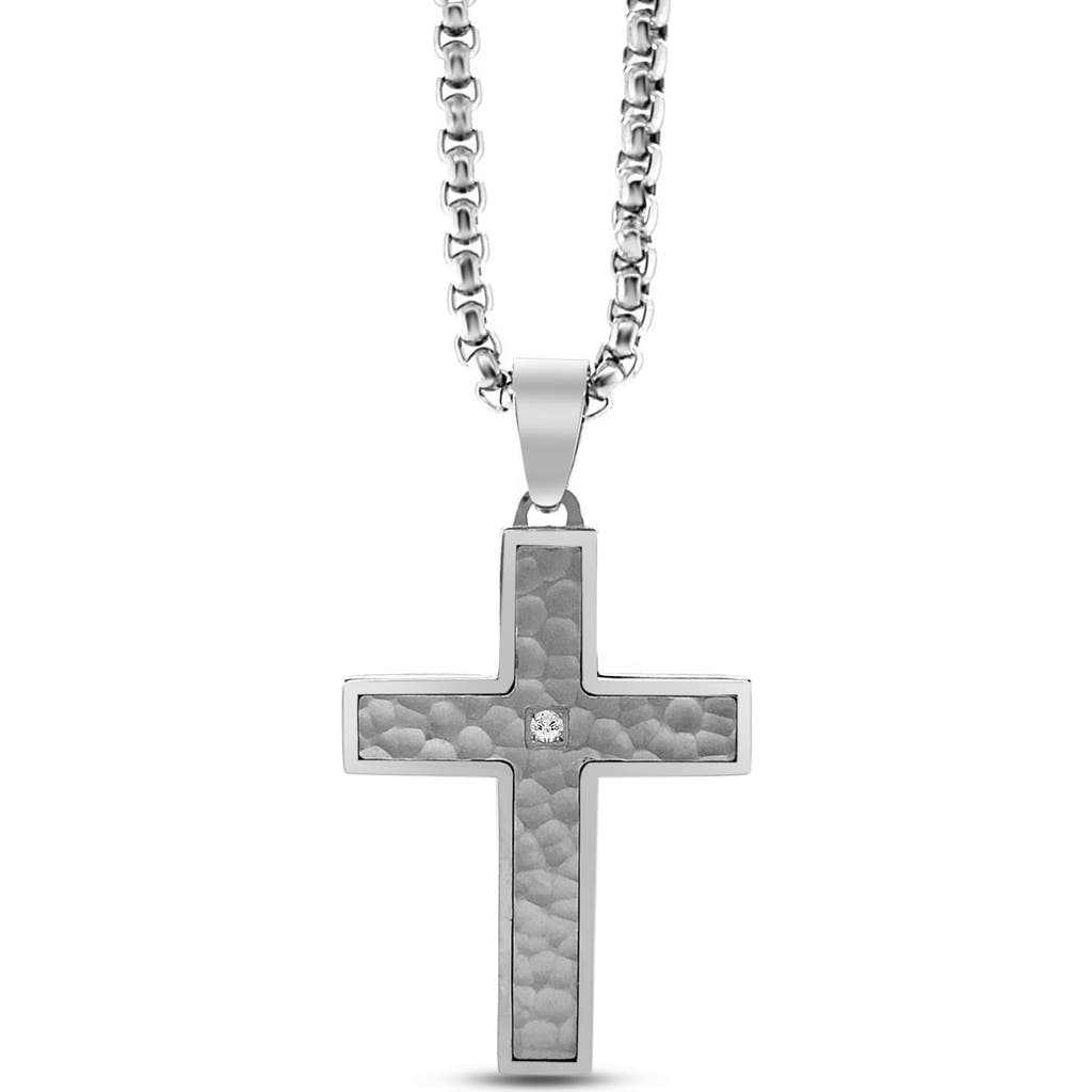 Anna Zuckerman Thorren Cross Necklace In Metallic