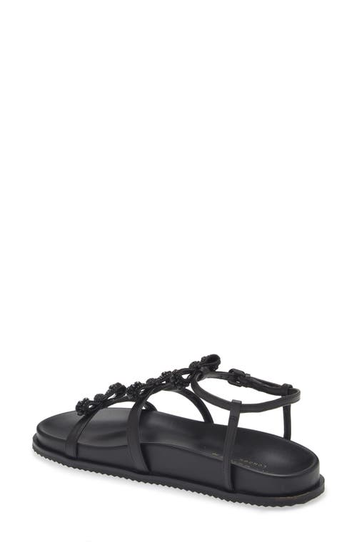 Kurt Geiger 2942300109 Womens Bow Leather Jelly Sandals In Black