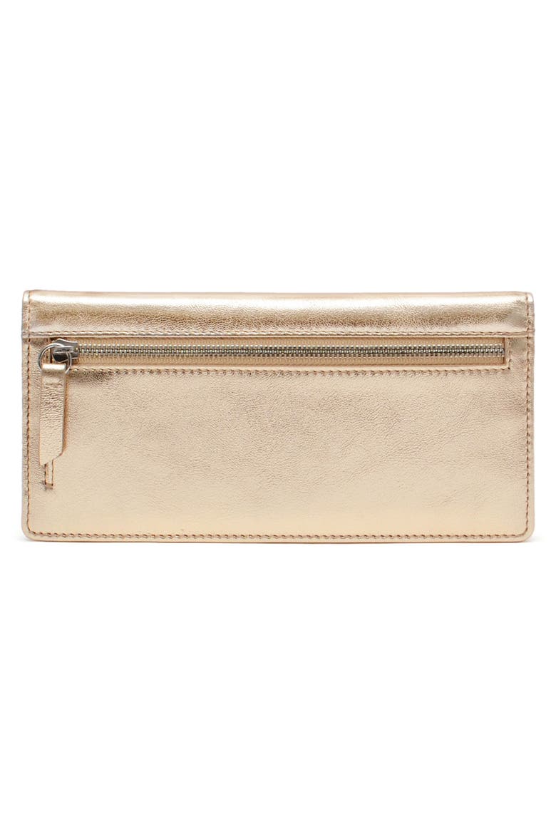 Anna Bifold Leather Wallet, Alternate, color, LIGHT GOLD