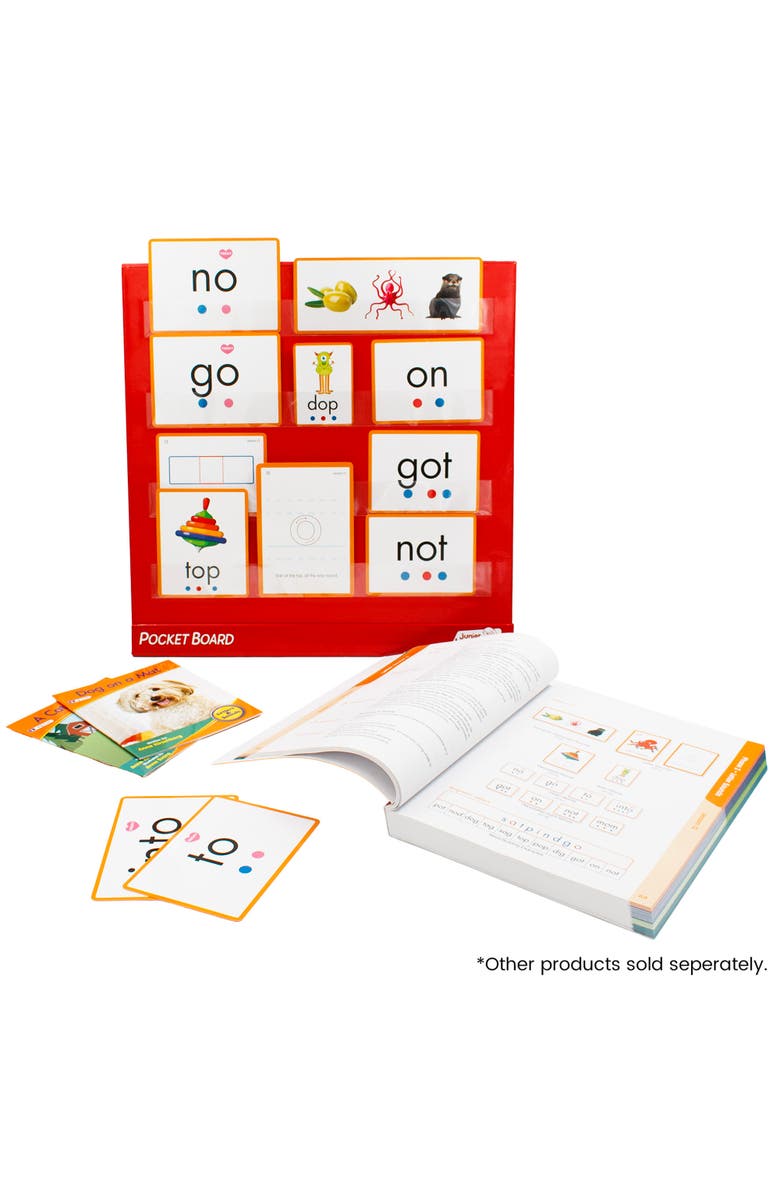 Junior Learning Tabletop Desk Pocket Board Chart, Alternate, color, Multicolored