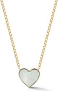 Ember Fine Jewelry 14k Gold Mother of Pearl Heart Necklace
