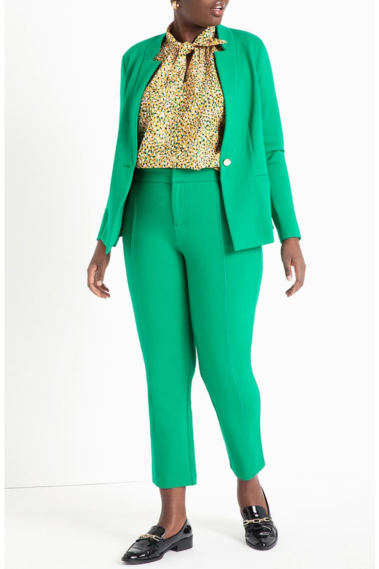 9-to-5 Ankle Stretch Straight Leg Pants, Alternate, color, VIVID EMERALD