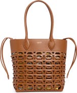 FERRAGAMO Medium Gancio Leather Tote