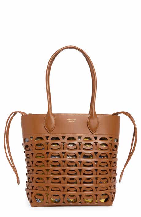 Medium Gancio Leather Tote