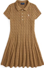 Polo Ralph Lauren Kids' Cable Stitch Sweater Dress