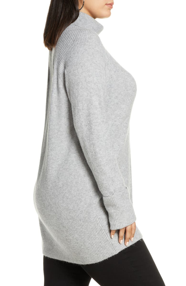 Halogen<sup>®</sup> Ribbed Turtleneck Sweater, Alternate, color,