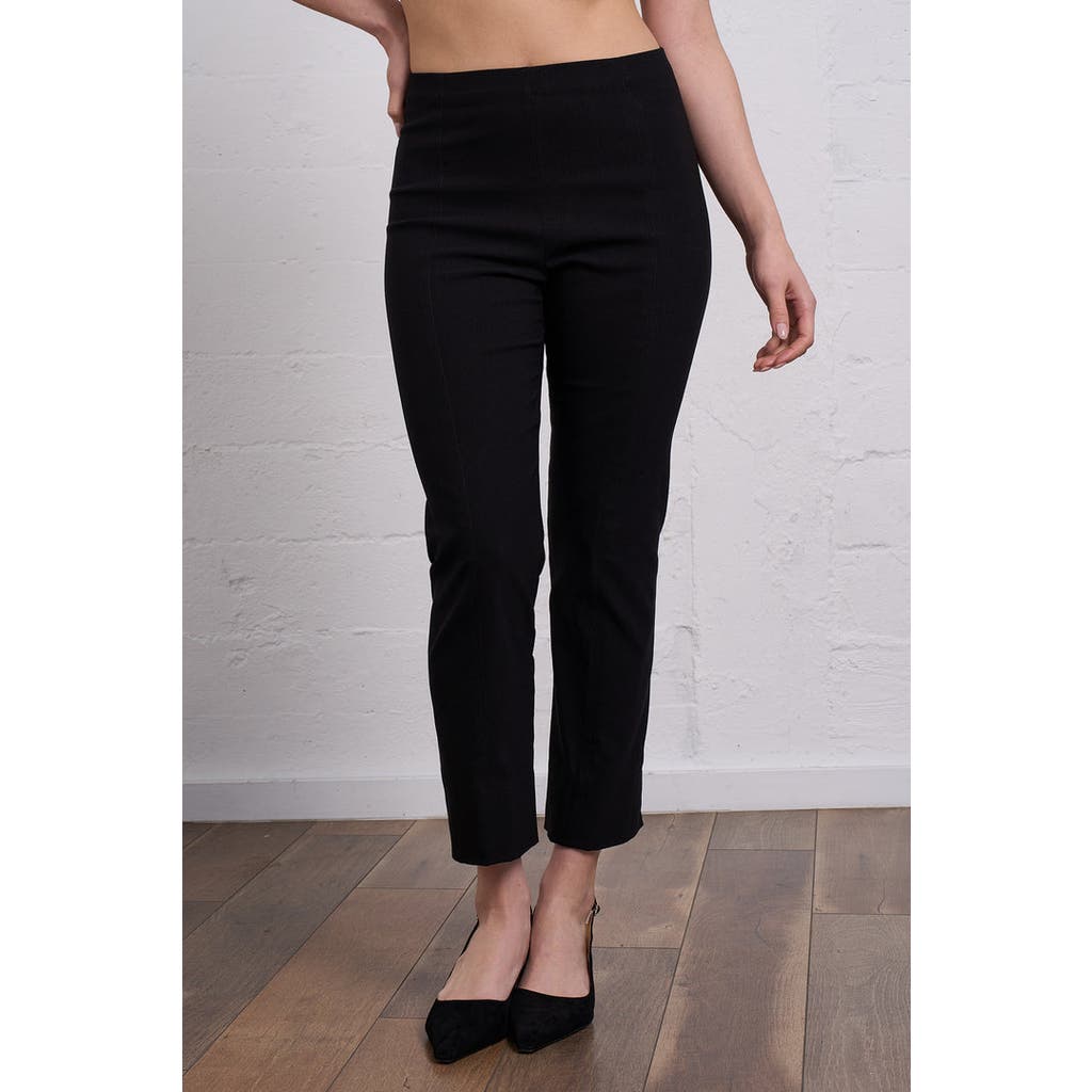 Franne Golde Cropped Stretch Magic Pant In Black