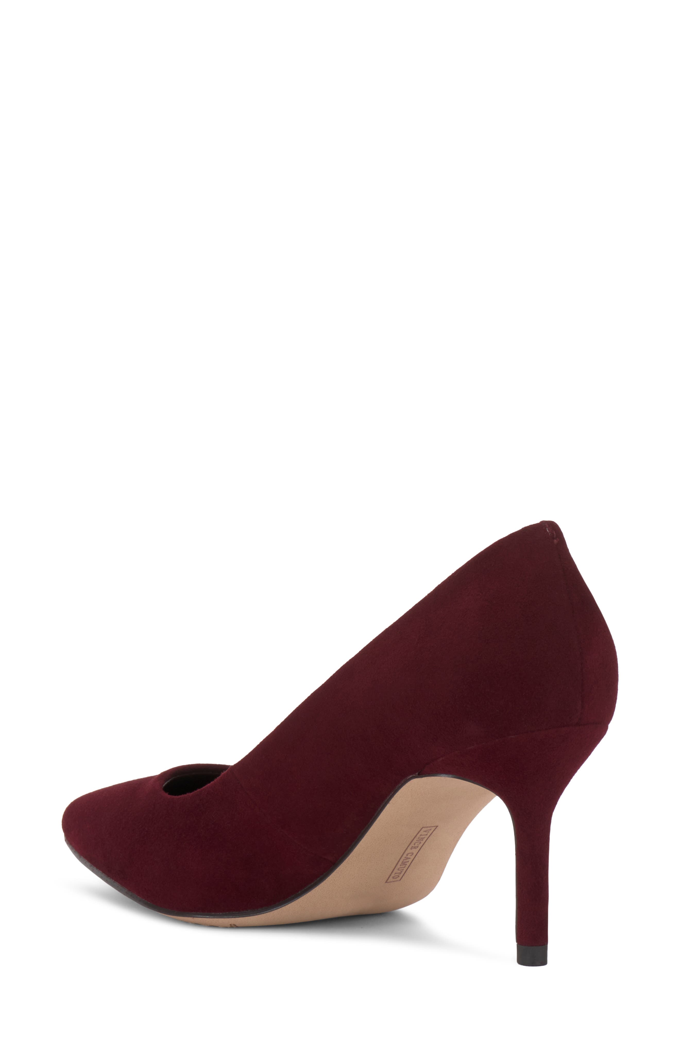 Moriza Pointed Toe Pump, Alternate, color, POMEGRANATE SUEDE