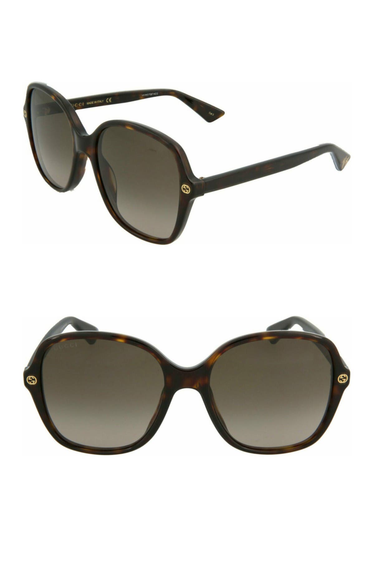 Gucci 55mm Core Oversized Sunglasses