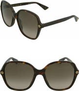 Gucci 55mm Core Oversized Sunglasses