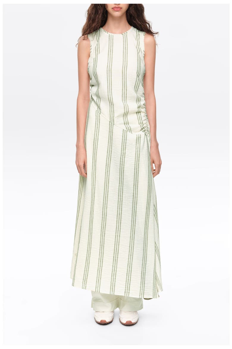 Sleeveless Fitted Midi Dress, Main, color, GREEN