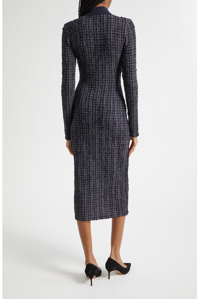 Barrett Check Shirtdress, Alternate, color, NAVY WHITE MULTI